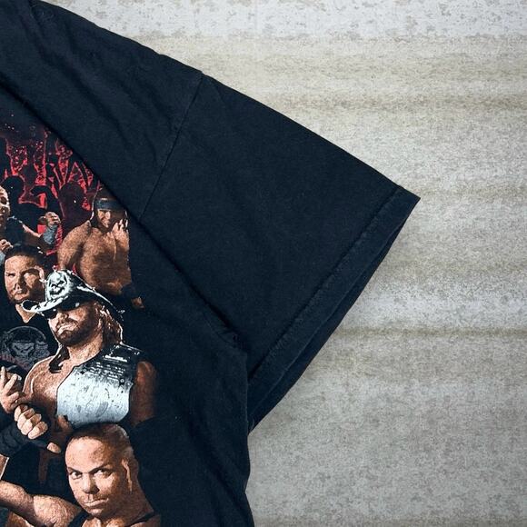 Vintage Y2K Impact Wrestling Shirt Mens L Black Hulk Hogan Cotton Short Sleeve - Picture 3 of 4